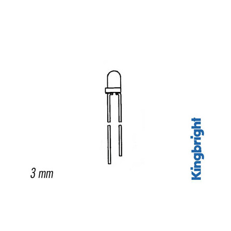 LED CLIGNOTANTE VERTE DIFFUSANTE 3mm - Velleman
