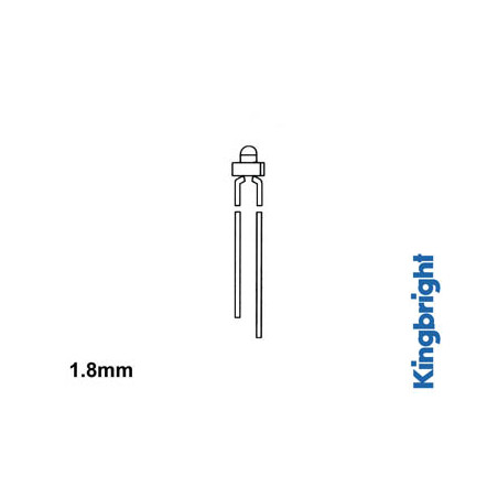 LED STANDARD 1.8mm - VERT DIFFUSANT - Velleman