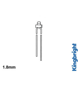 LED STANDARD 1.8mm - VERT DIFFUSANT - Velleman