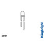Lampe LED standard de 3mm bleue diffuse