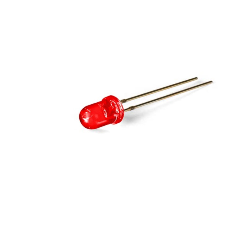 Lampe LED standard 5 mm rouge - transparent Lampe LED standard 5 mm rouge - transparent