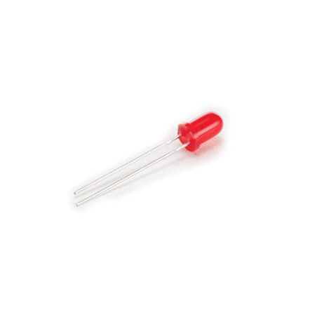 Lampe LED standard 5 mm rouge diffus - Velleman