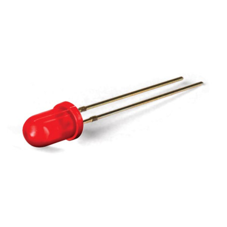 Lampe LED standard 5 mm rouge diffus - Velleman