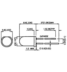 Phototransistor 5 mm transparent 940 nm - Velleman