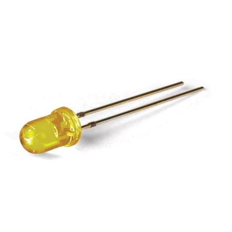 L-7113SYC DEL 5 mm super jaune - transparent 2000 mCd - Velleman
