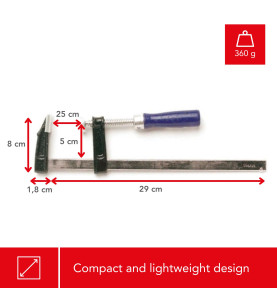Serre-joint - 250 mm x 50 mm - PRL