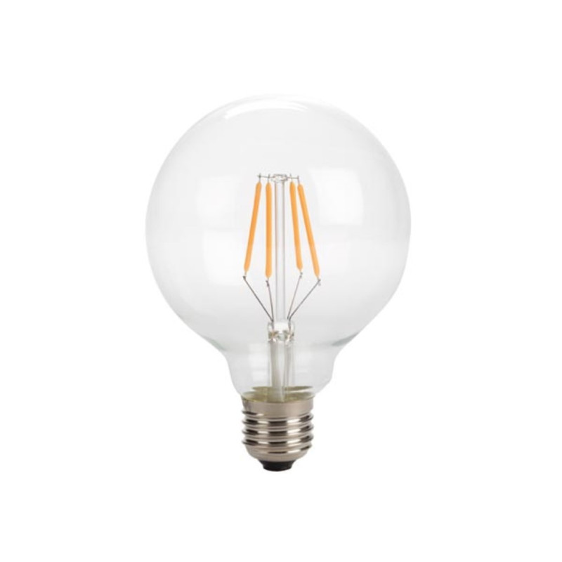 AMPOULE À FILAMENT LED - STYLE RÉTRO - G95 - 4 W - E27 - BLANC CHAUD INTENSE