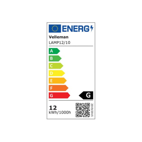 Tube fluorescent circulaire 12W/T4 pour VTLAMP10