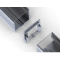 CONNECTEUR LINÉAIRE POUR PROFILÉ EN ALUMINIUM POUR RUBAN LED (PLA) - ARGENT