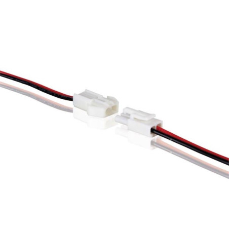 CONNECTEUR POUR FLEXIBLE LED UNICOLORE AVEC CÂBLE (MÂLE-FEMELLE) - Vel