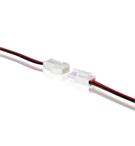 CONNECTEUR POUR FLEXIBLE LED UNICOLORE AVEC CÂBLE (MÂLE-FEMELLE) - Vel
