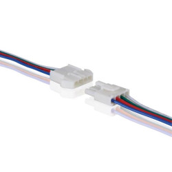 CONNECTEUR POUR FLEXIBLE LED RVB AVEC CÂBLE (MÂLE-FEMELLE) - Velleman