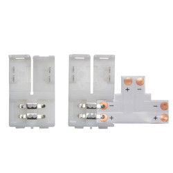 CONNECTEUR PUSH POUR BANDE À LED FLEXIBLE - 8 mm - 1 COULEUR