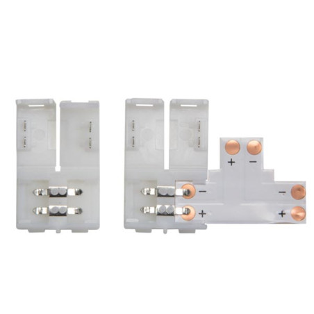 CONNECTEUR PUSH POUR BANDE À LED FLEXIBLE - 8 mm - 1 COULEUR