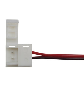 CÂBLE AVEC CONNECTEURS PUSH POUR BANDE À LED FLEXIBLE - 8 mm - 1 COULE