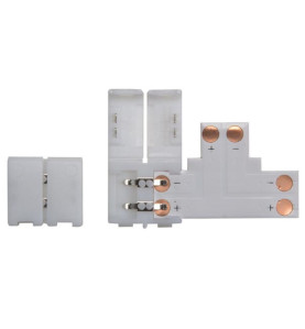 CONNECTEUR PUSH POUR BANDE À LED FLEXIBLE - 10 mm - 1 COULEUR - Vellem