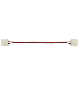 CÂBLE AVEC CONNECTEURS PUSH POUR BANDE À LED FLEXIBLE - 10 mm - 1 COUL