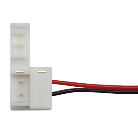 CÂBLE AVEC CONNECTEURS PUSH POUR BANDE À LED FLEXIBLE - 10 mm - 1 COULEUR