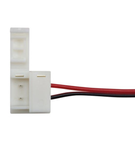 CÂBLE AVEC CONNECTEURS PUSH POUR BANDE À LED FLEXIBLE - 10 mm - 1 COUL