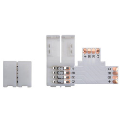 CONNECTEUR PUSH POUR BANDE À LED FLEXIBLE - 10 mm - COULEUR RGB