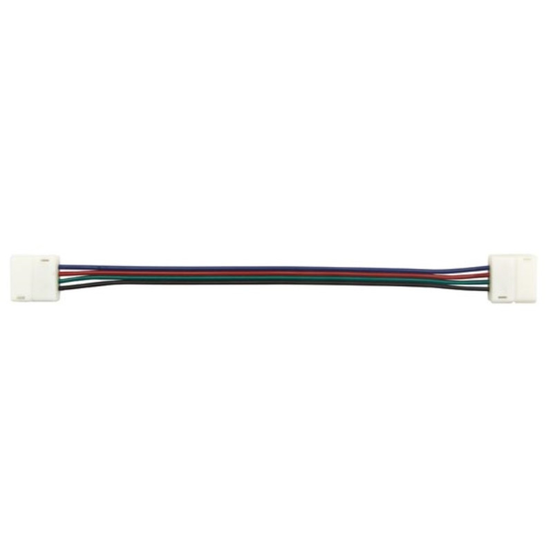 CÂBLE AVEC CONNECTEURS PUSH POUR BANDE À LED FLEXIBLE - 10 mm - COULEUR RGB CÂBLE AVEC CONNECTEURS PUSH POUR BANDE À LED FLEXIBLE - 10 mm - COULEUR RGB