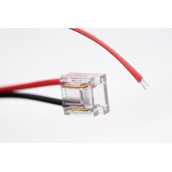 Câble avec 1 connecteur poussoir pour bande LED COB - 1m