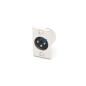 FICHE XLR MALE NICKELEE 3 BROCHES POUR CHASSIS