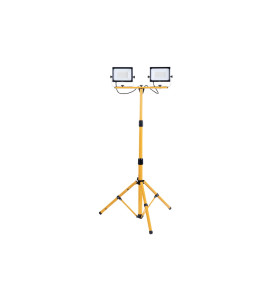 Projecteur de travail LED sur trépied double - 100 W - 11000 lm - 4000
