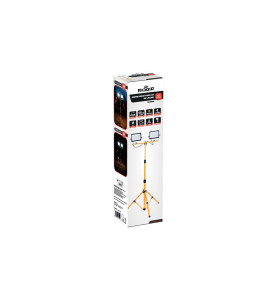 Projecteur de travail LED sur trépied double - 100 W - 11000 lm - 4000