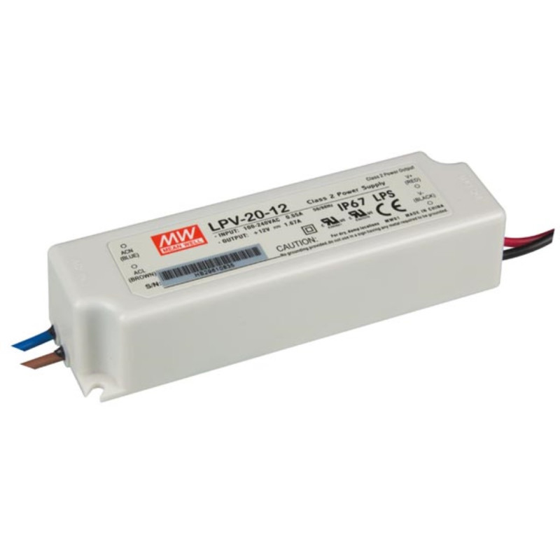ALIMENTATION À DÉCOUPAGE - 1 SORTIE - 20 W - 12 V