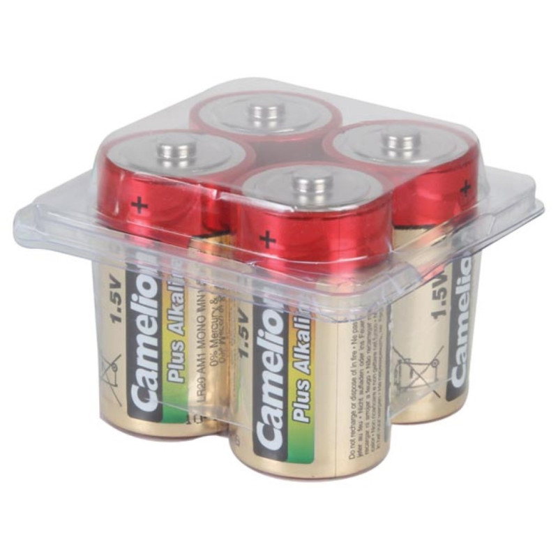 ALCALINE D / LR20 1.5V-21000mAh (4 pcs/boîte) ALCALINE D / LR20 1.5V-21000mAh (4 pcs/boîte)