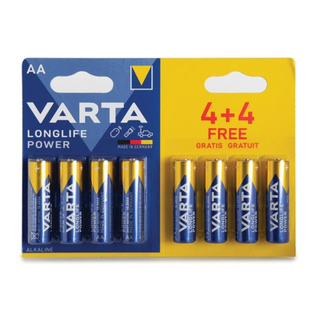 ALCALINE LR6/AA, 1.5 V PACK PROMO 4 + 4 pcs 4906.121.448 (blister) - V