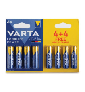ALCALINE LR6/AA, 1.5 V PACK PROMO 4 + 4 pcs 4906.121.448 (blister) - V