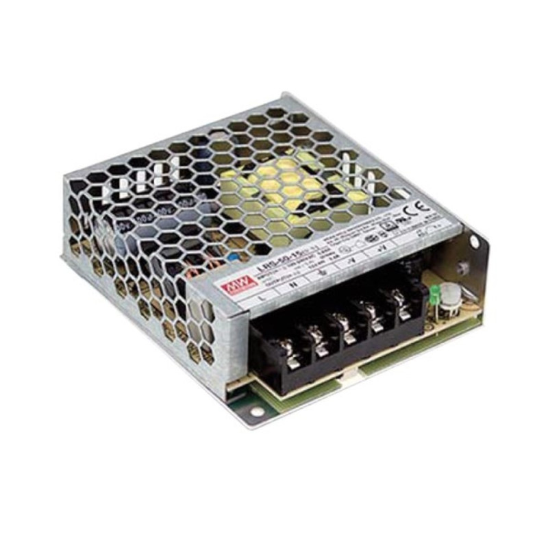 ALIMENTATION Á DÉCOUPAGE POUR ÉQUIPEMENT INFORMATIQUE - 1 SORTIE - 50 W - 12 V - CHÂSSIS FERMÉ - USAGE PROFESSIONNEL UNIQUEMENT