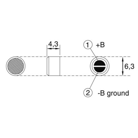 CAPSULE MICRO ELECTRET Ø6mm