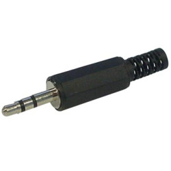 JACK MALE 3.5mm STEREO PLASTIQUE NOIR - Velleman