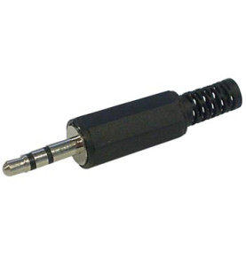 JACK MALE 3.5mm STEREO PLASTIQUE NOIR - Velleman