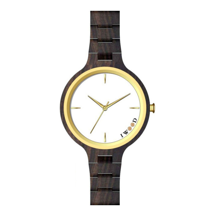 Iwood Montre Femmes Bois VÃ©ritable IW18442002