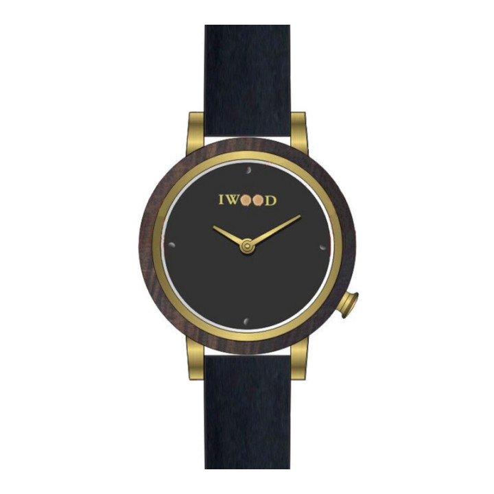 Iwood Montre Femmes Bois VÃ©ritable IW18443001