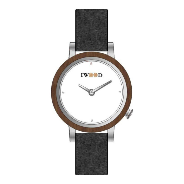 Iwood Montre Femmes Bois VÃ©ritable IW18443003
