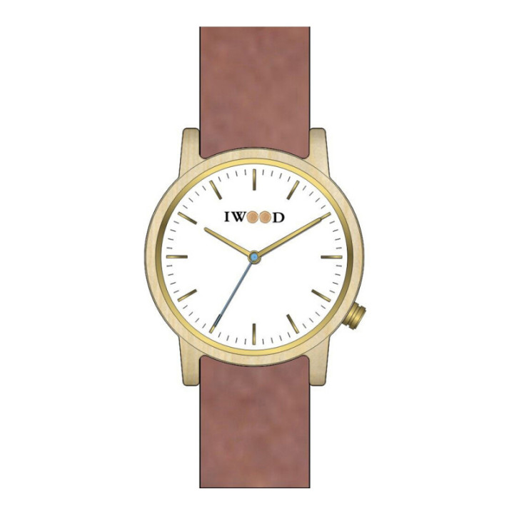 Iwood Montre Hommes Bois VÃ©ritable IW18444002