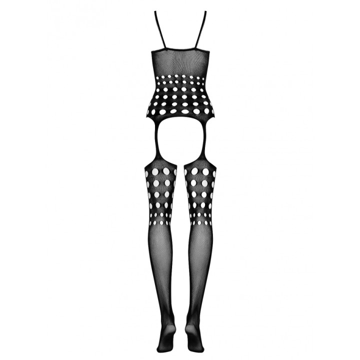 OBSESSIVE G310 BODYSTOCKING BLACK PATTERNED 50005-9