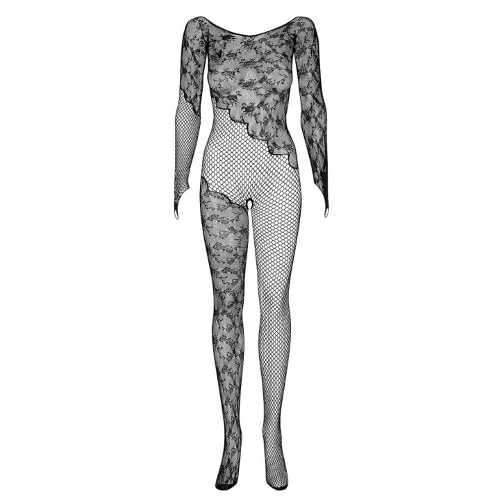 OBSESSIVE F210 BODYSTOCKING ЧЕРНЫЙ ШАБЛОН 50005-3