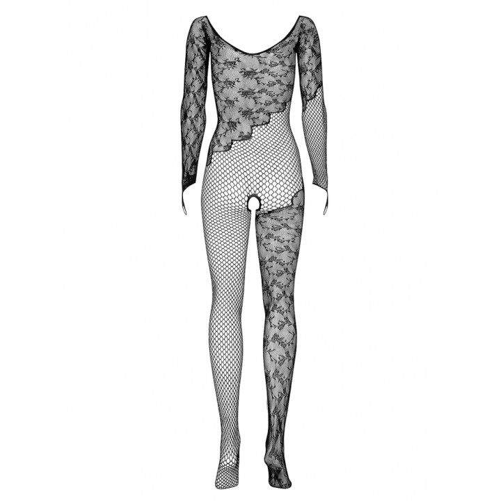 OBSESSIVE F210 BODYSTOCKING ЧЕРНЫЙ ШАБЛОН 50005-3