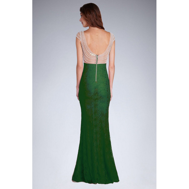 SOKY SOKA KLEID abgefülltes Grün 48004-4
