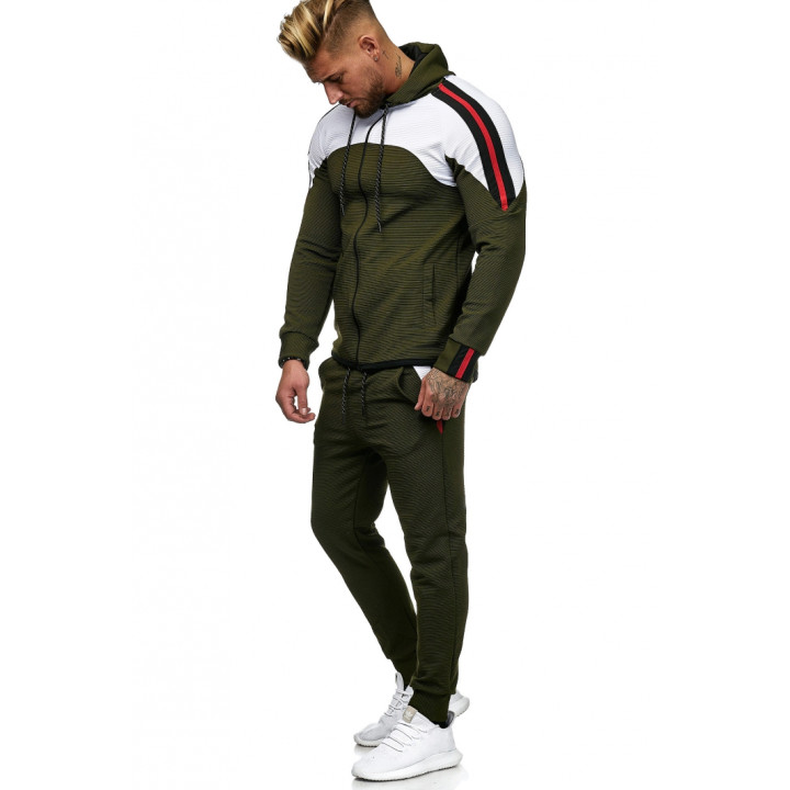 SWEAT SUIT MAN- KHAKI  52006-1