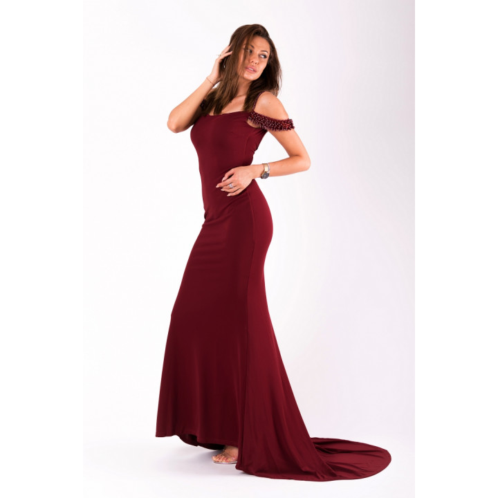 EVA&LOLA  DRESS eggplant 51005-5