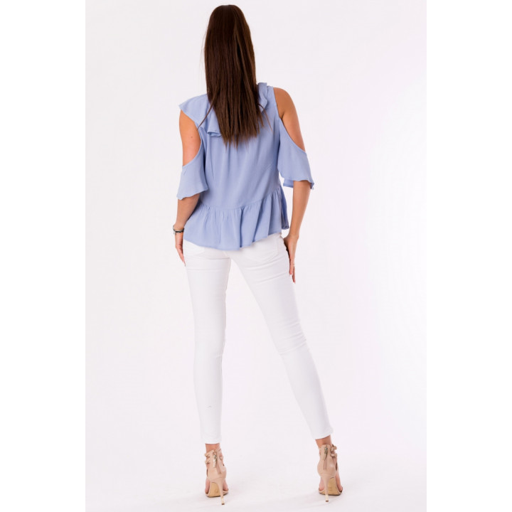 BLUSE -BLAU 48027-4