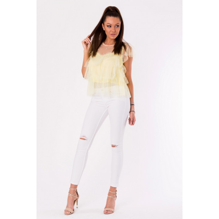BLOUSE - yellow 48025-3