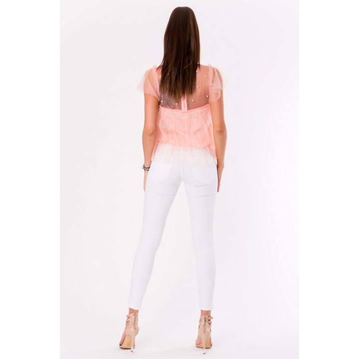 BLOUSE -POWDER PINK 48025-4